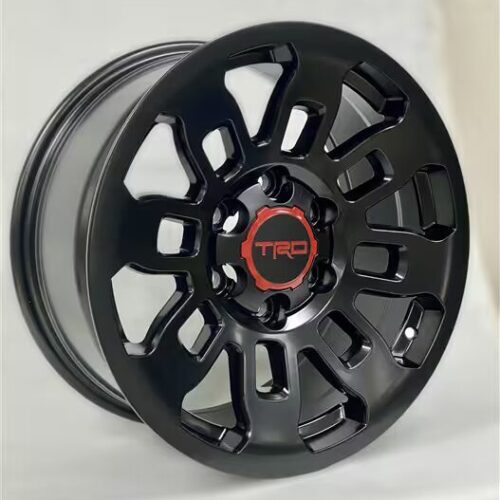 17×8″, +0mm Offset, PRO Style TRD TR2 Replica Wheel Fits 6lug 6×139.7 6×5.5 Toyota Tundra, 4Runner