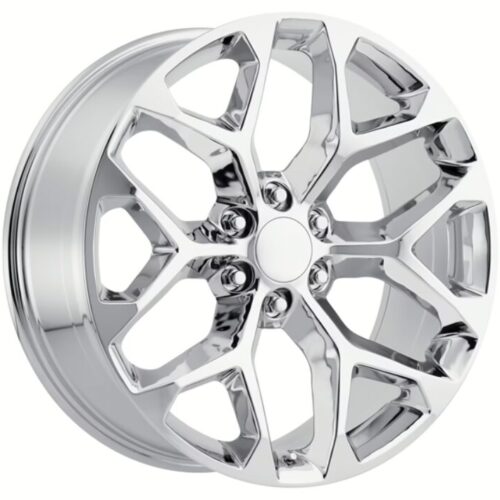 20×9″ Snowflake Chevy Replica Wheel Fits Chevrolet GMC Trucks 6lug 6×139.7, Chrome