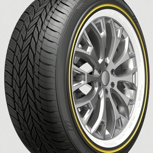 Vogue Custom Built Radial VIII – 235/50R18 101V XL White/Gold Sidewall Tire