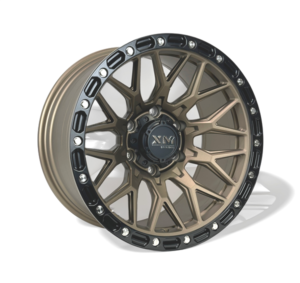 Xtreme Mudder XM-704 Offroad Wheels, Semi Matte Bronze+Semi Matte Black Lip