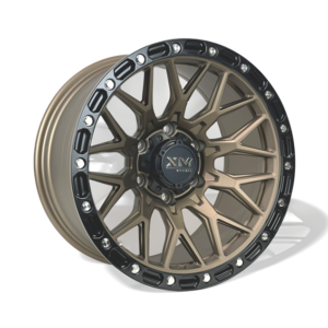 Xtreme Mudder XM-704 Offroad Wheels, Semi Matte Bronze+Semi Matte Black Lip