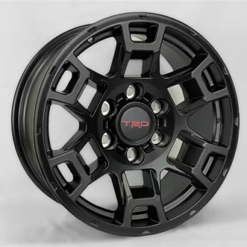 17×9″, +0mm Offset, TRD TR5 Replica Wheel Fits 6lug 6×139.7 6×5.5 Toyota Tacoma, 4Runner, and Tundra