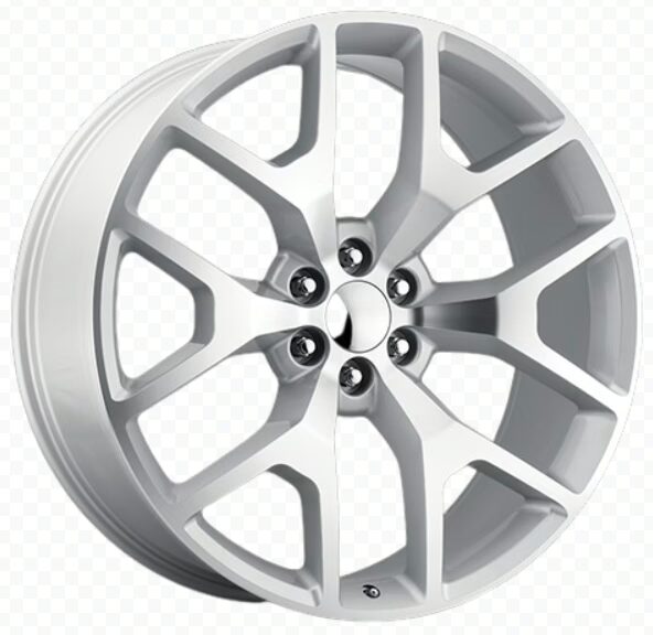 20x9 Silver Machined Face Replica Wheel – Fits GMC Sierra 6x139.7 +27