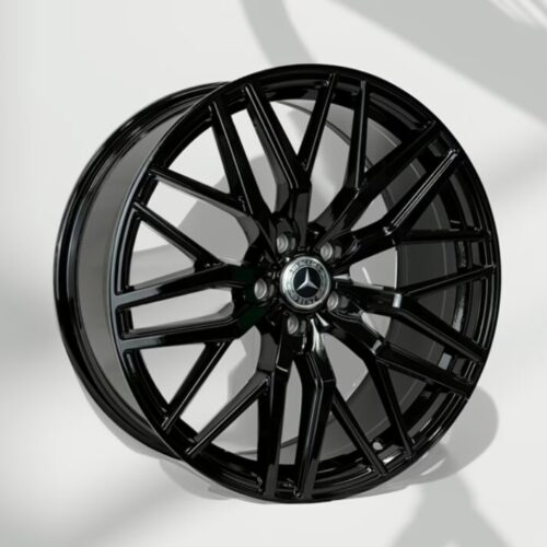 MERCEDES BENZ Replica Wheel Rears Y-Split Spoke 20X10+35 5X112 C.B 66.6 All Gloss Black