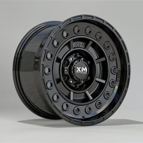 XM-703 Gloss Black Toyota Truck Wheel – XTREME MUDDER 17X9 6X139.7