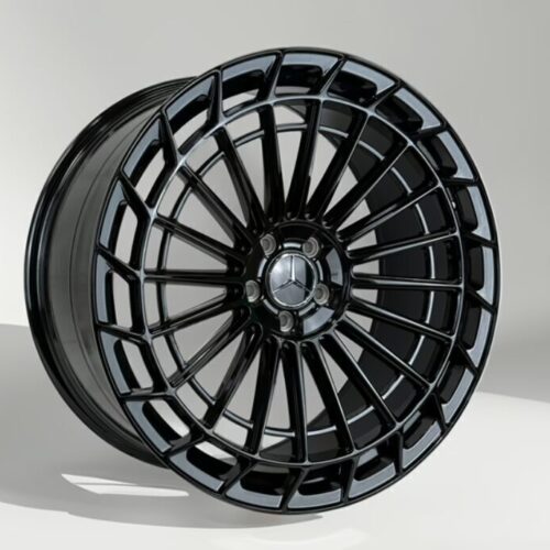 MERCEDES BENZ REPLICA Wheel Fronts 20X8.5+36 5X112 C.B 66.60 All Gloss Black