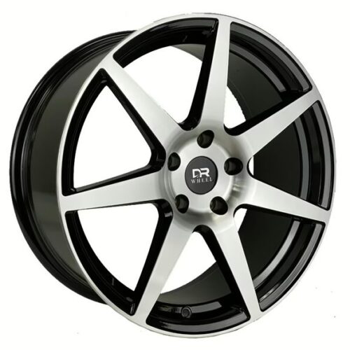 Drift Racing DR72 Wheel – 18×8 +35 | 5×114.3 | 73.10 CB | Black Machine Face | Forged Flow Formed