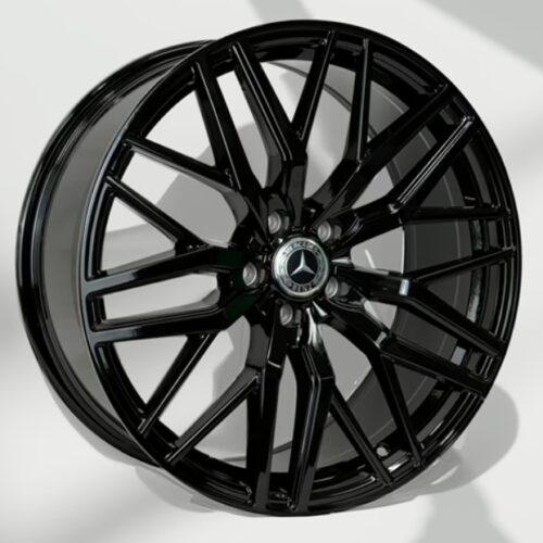 MERCEDES BENZ Replica Wheel Fronts Y-Split Spoke 20X8.5+30 5X112 C.B 66.6 All Gloss Black