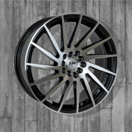 XM Street Wheel XM-818 18X8+40 5X100 / 5X114.3 C.B 73.10 Black Machine Face