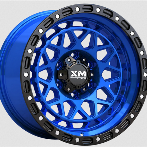 XM-701 Off-Road Wheel 17×9 Candy Blue Black Lip | 6×139.7