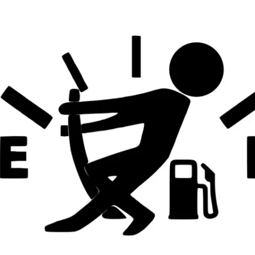 Fuel Gauge Needle Puller Decal | Funny gas gauge sticker