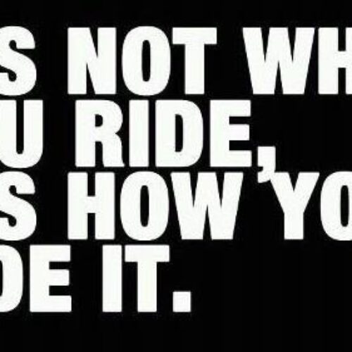 “It’s Not What You Ride” Biker Decal | Premium Oracal 651 Vinyl