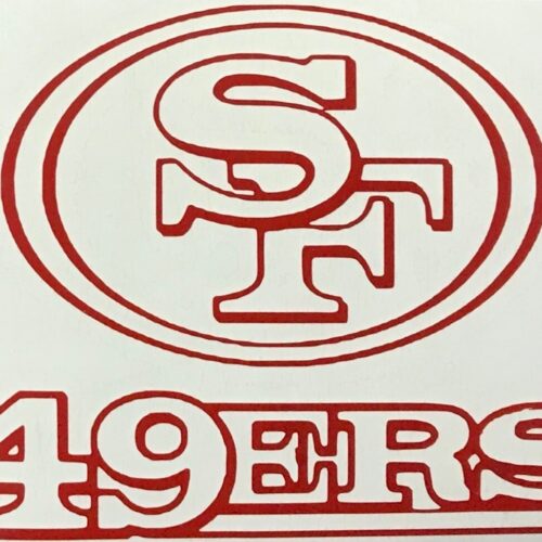 San Francisco Football SF Oval 6061 Decal | 49ers Car Sticker